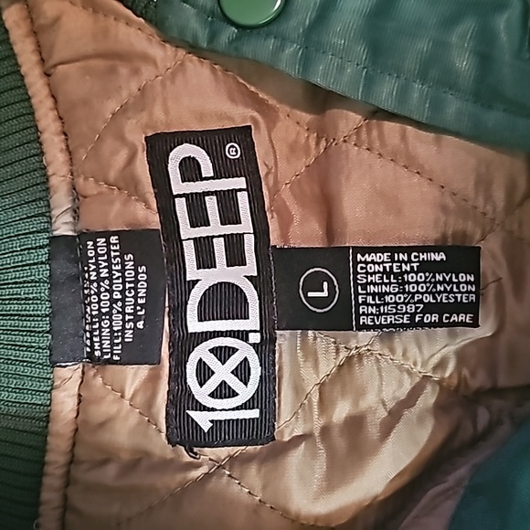 10.Deep Varsity style Money coat soft as silk Designer brand - Picture 5 of 7